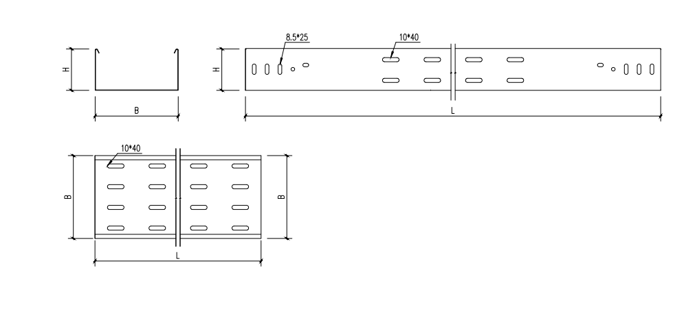 Rounded-edge Perforated Cable Tray RP1A2-505G - image 2
