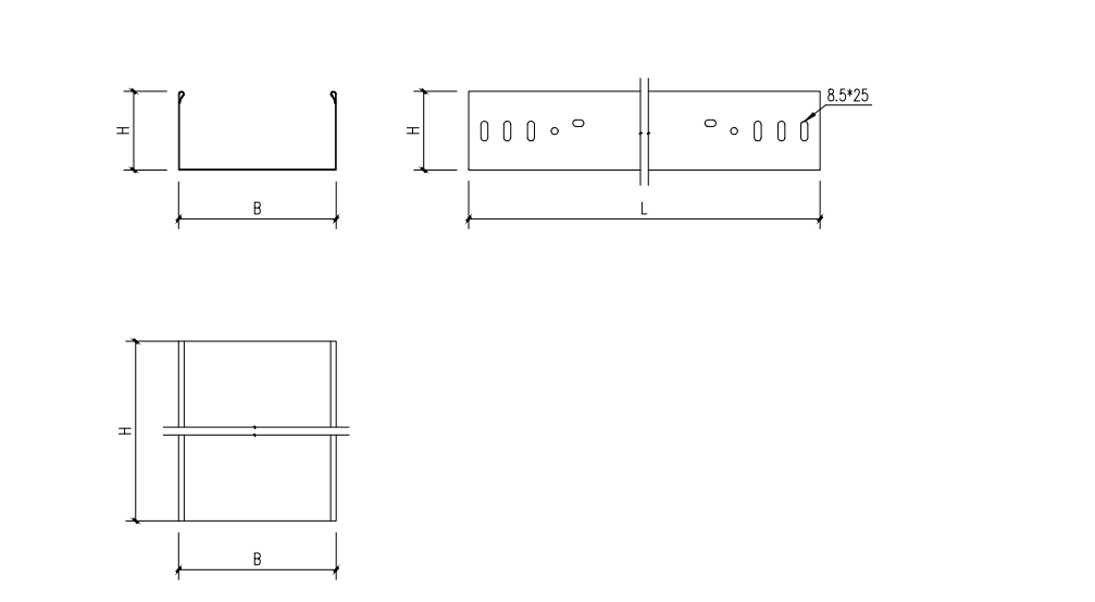 Waterdrop-edge Cable Tray W1A2-505G - image 2