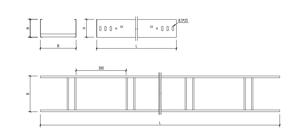 Ladder-type Cable Tray(reversed weld rungs) T1A2-505G - image 2