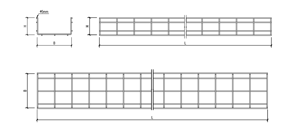 Wire mesh cable tray M1A2-505G - image 2