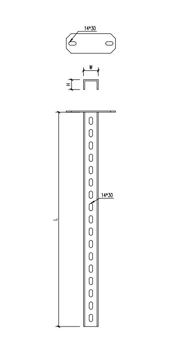 Suspended support (U profile) US-3K20FT - image 2