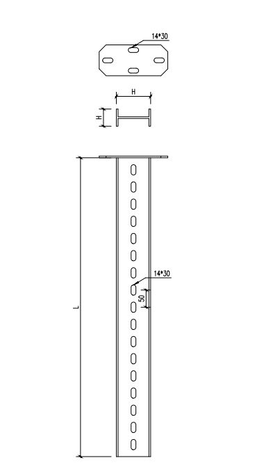 Suspended support (I profile)  IS-3K20FT - image 2