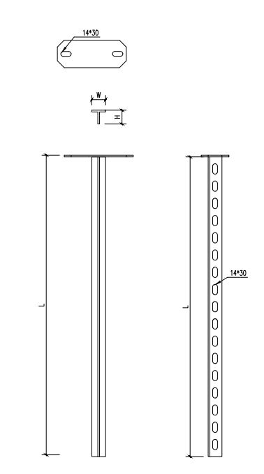 Suspended support (T profile) TS-3K20FT - image 2