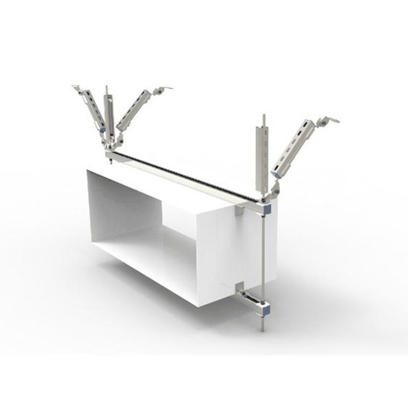 Air duct lateral and longitudinal seismic support