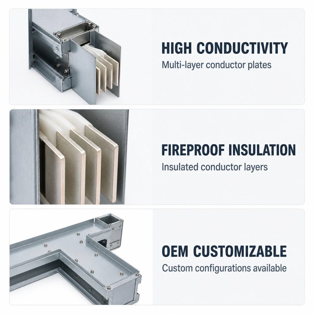 Dense Sandwich Copper Busbar Trunking System 400-1200A - image 3